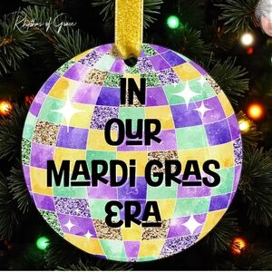 In Our Mardi Gras Era Christmas Ornament | Mardi Gras Decor | Louisiana Keepsake